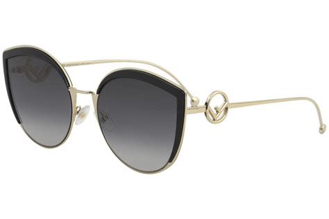 ff 0290 s fendi|FENDI Butterfly Sunglasses FF0290S VH8M2 Gold/Brown 58mm .